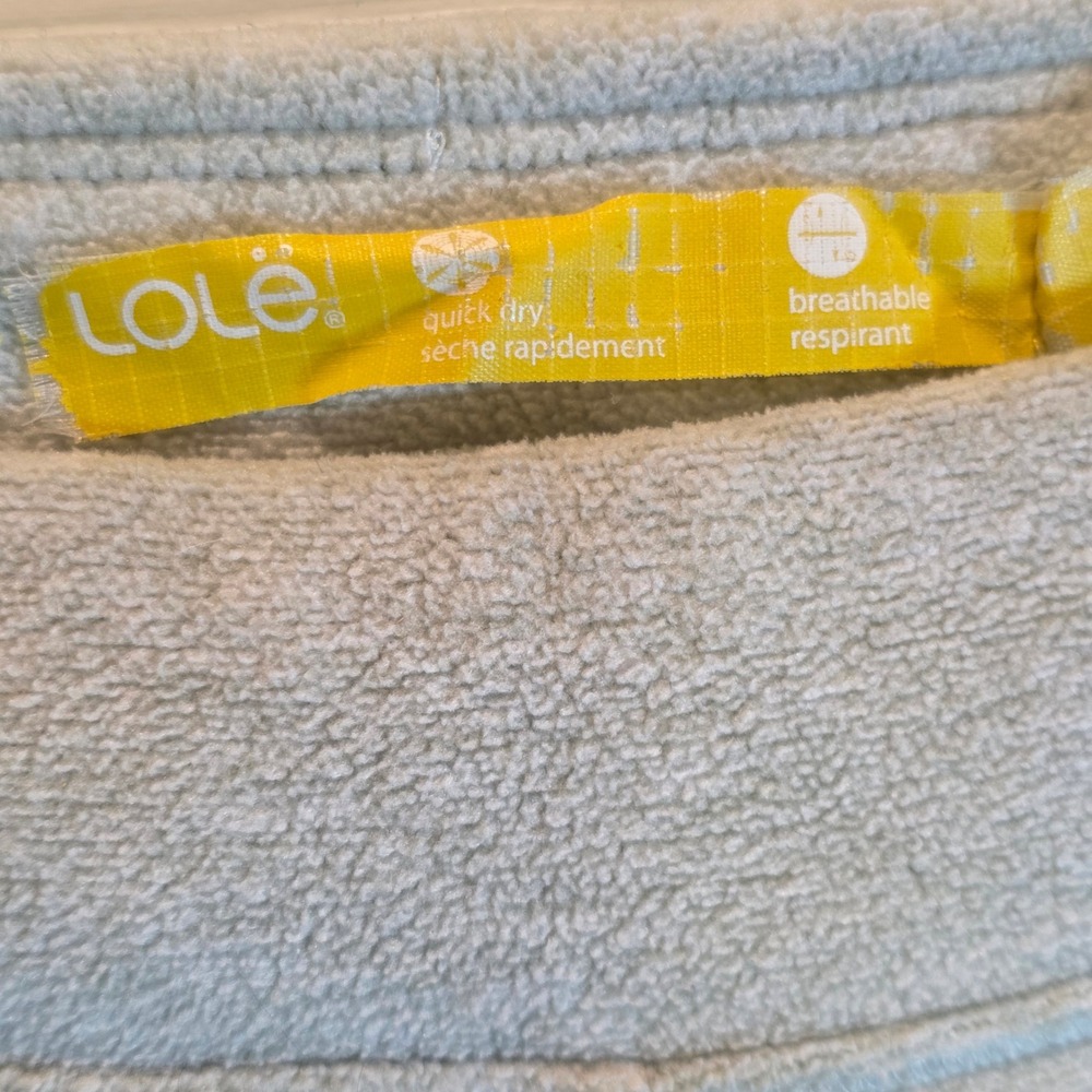 Lole Lounge Sweat‎ Pants Fleece Wide Leg Sz Large Cream Oatmeal - Picture 8 of 11